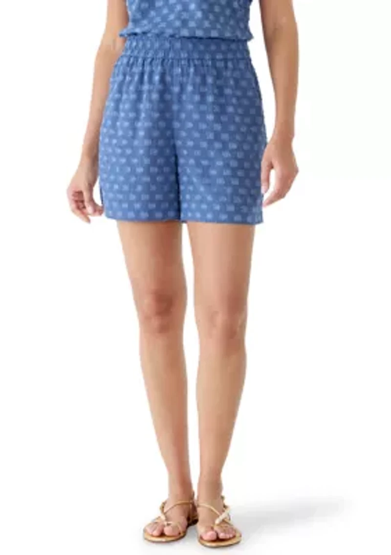 Women's Clip Dot Pull On Shorts