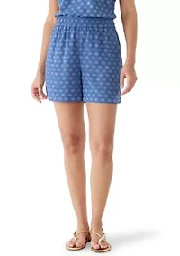 Women's Clip Dot Pull On Shorts