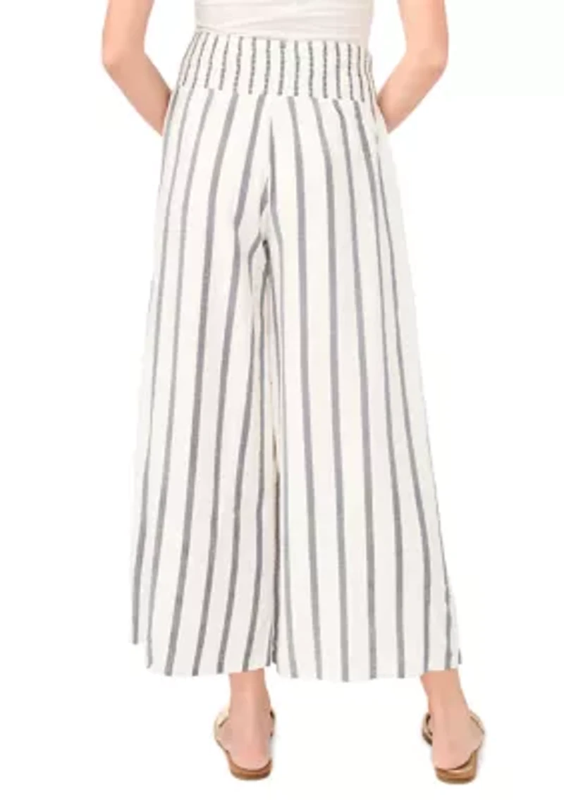 Women's Wide Leg Striped Pants