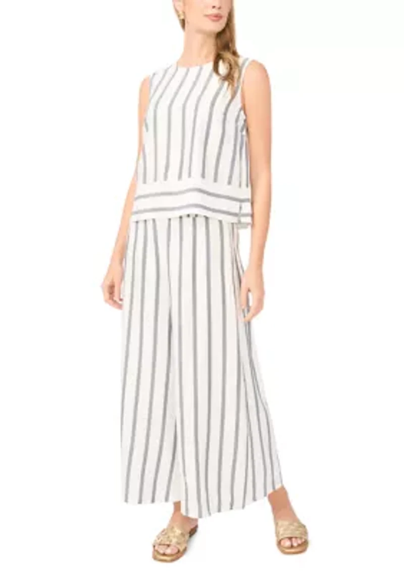 Women's Wide Leg Striped Pants
