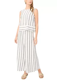 Women's Wide Leg Striped Pants