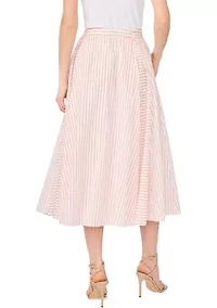 Women's A-Line Striped Skirt