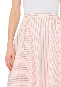 Women's A-Line Striped Skirt