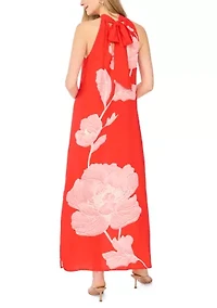 Women's Halter Neck Floral Dress