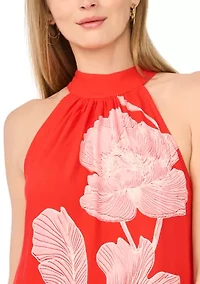 Women's Halter Neck Floral Dress