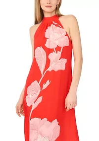 Women's Halter Neck Floral Dress