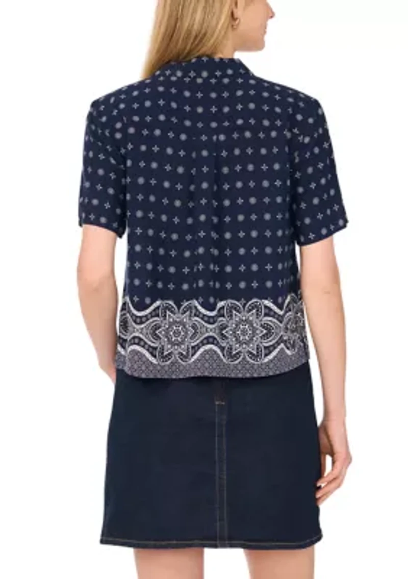 Women's Bandana Printed Shirt