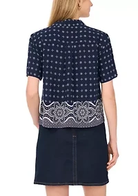 Women's Bandana Printed Shirt