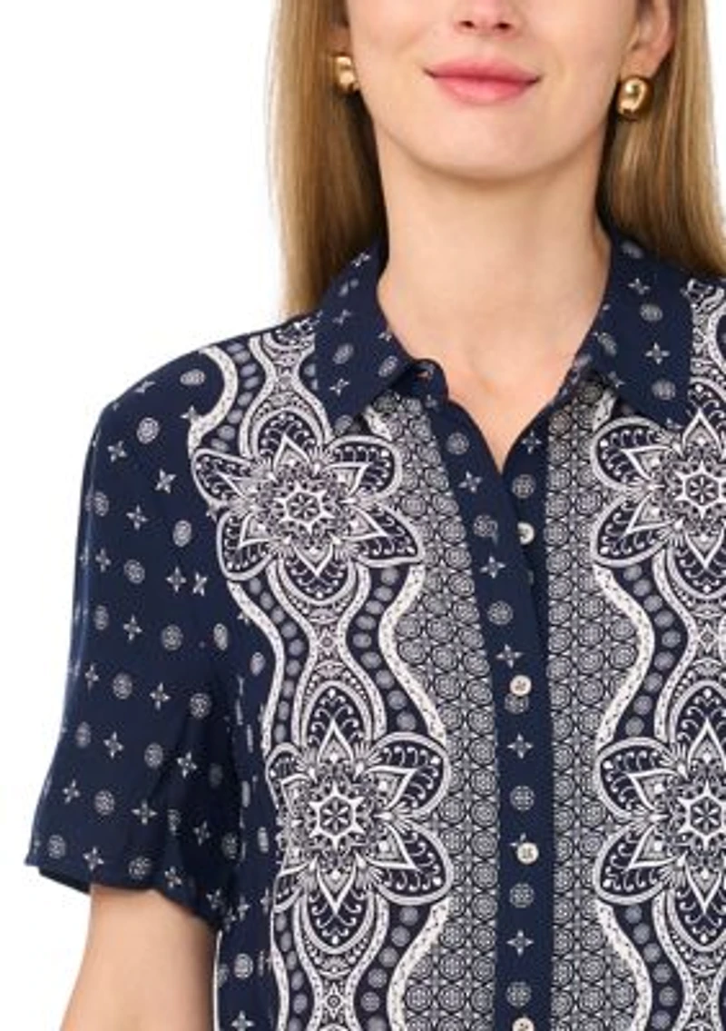Women's Bandana Printed Shirt