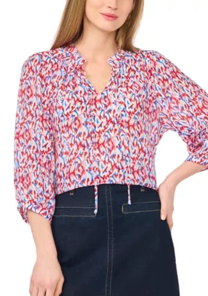 Women's Puff Sleeve American Blouse
