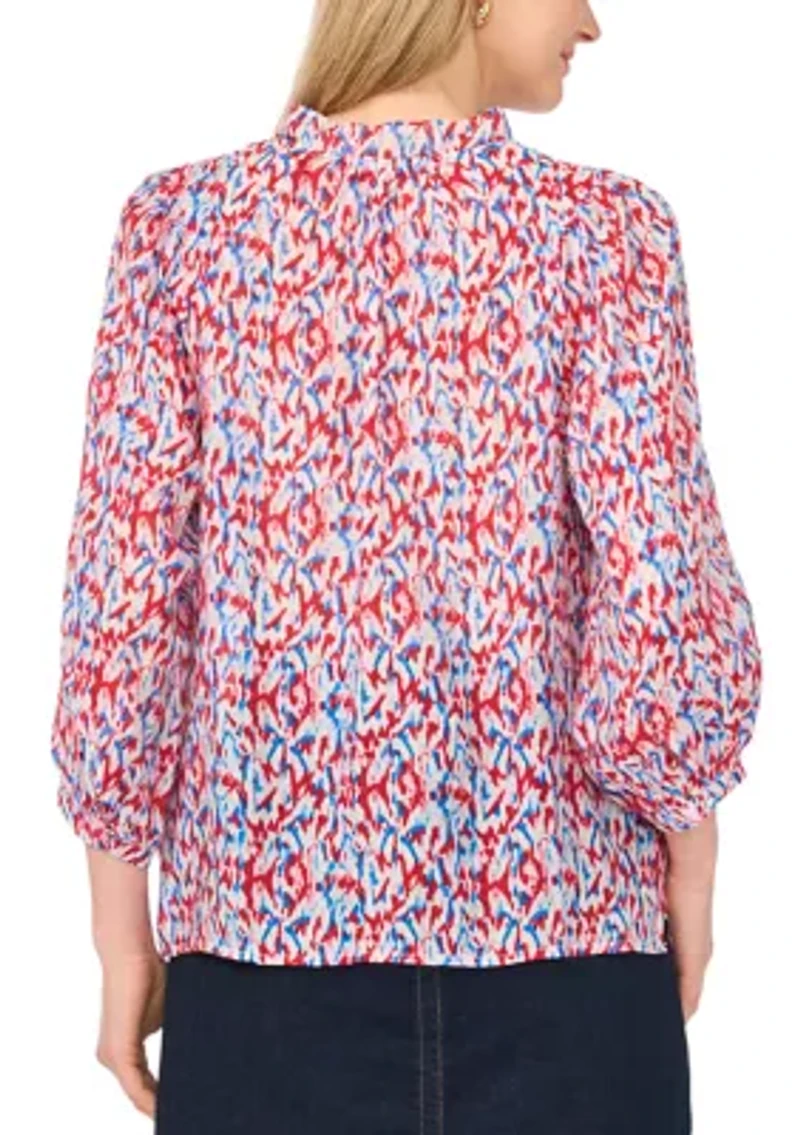 Women's Puff Sleeve American Blouse