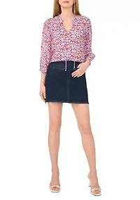 Women's Puff Sleeve American Blouse