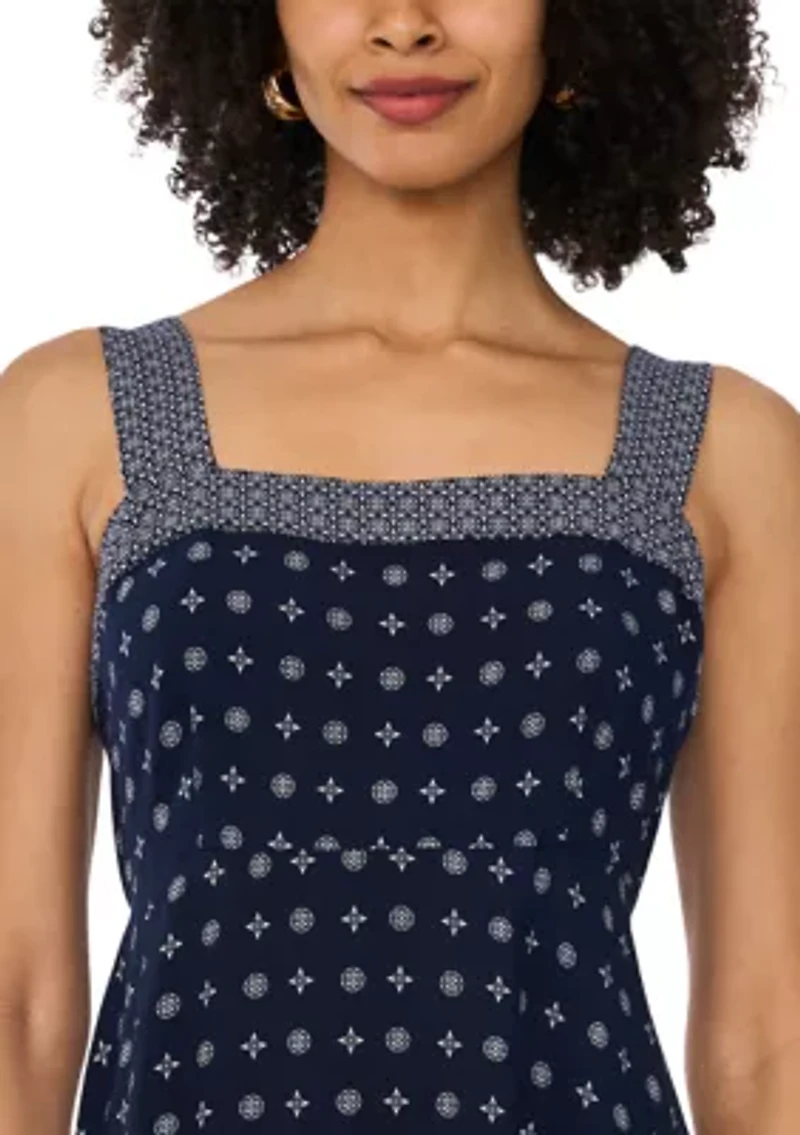 Women's Bandana Border Tank Dress