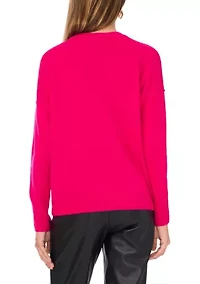 Women's Dolman Sleeve Crew Neck Sweater