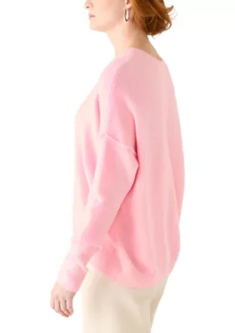 Women's Dolman Sleeve Crew Neck Sweater