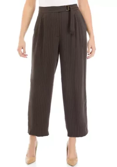 Women's Trouser Pants with Waist Buckle