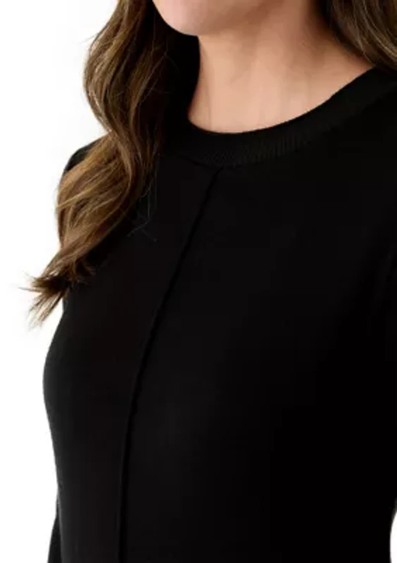 Women's Ribbed Sweater Midi Dress