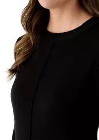 Women's Ribbed Sweater Midi Dress