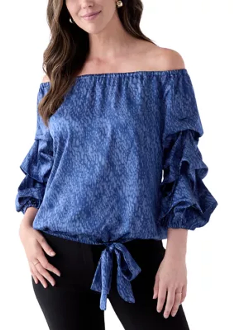 Women's Off the Shoulder Cha Sleeve Blouse