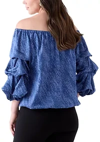 Women's Off the Shoulder Cha Sleeve Blouse