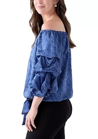 Women's Off the Shoulder Cha Sleeve Blouse