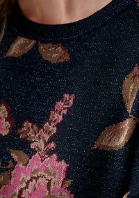 Women's Embroidered Floral Sweater