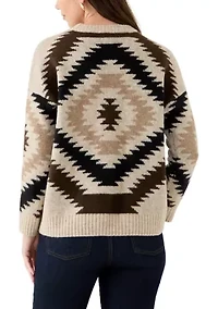 Women's Aztec Print Sweater