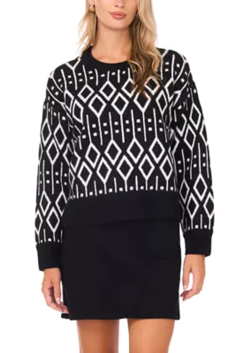 Women's Fairisle Crew Neck Sweater