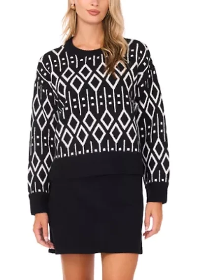 Women's Fairisle Crew Neck Sweater