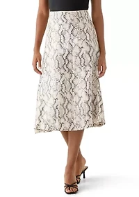 Women's Snake Sequin A-Line Skirt