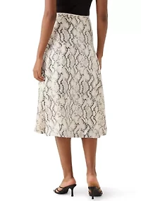 Women's Snake Sequin A-Line Skirt