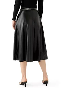 Women's Vegan Leather Culotte Pants