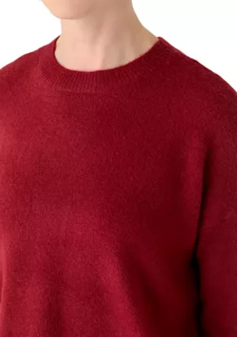 Women's Long Sleeve Mock Neck Sweater with Slip Dress