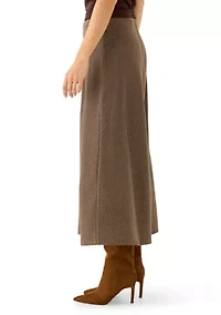 Women's Vegan Suede A-Line Skirt