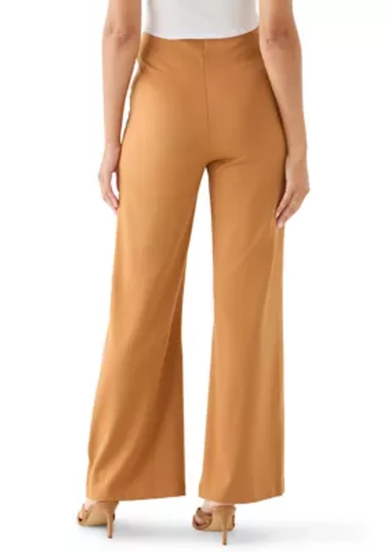 Women's Wide Leg Ponte Pants