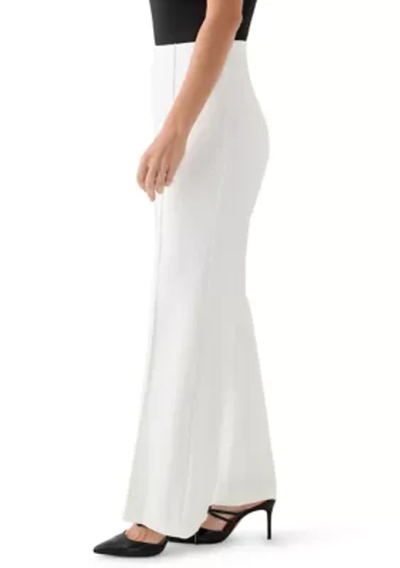 Women's Wide Leg Ponte Pants