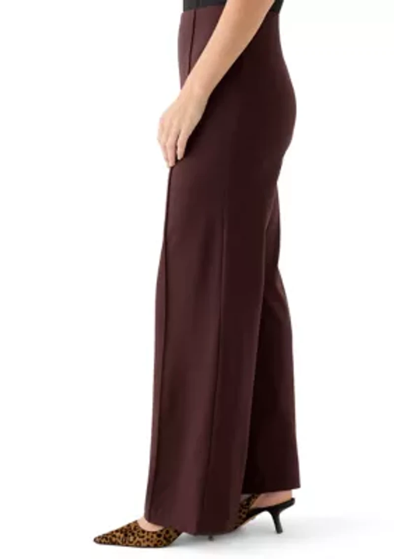 Women's Wide Leg Ponte Pants