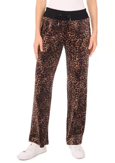 Women's Wide Leg Velour Pants