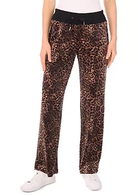 Women's Wide Leg Velour Pants