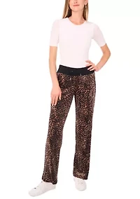 Women's Wide Leg Velour Pants