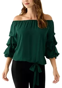 Women's Off the Shoulder Cha Sleeve Blouse