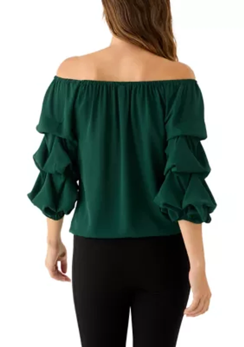 Women's Off the Shoulder Cha Sleeve Blouse