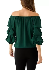 Women's Off the Shoulder Cha Sleeve Blouse