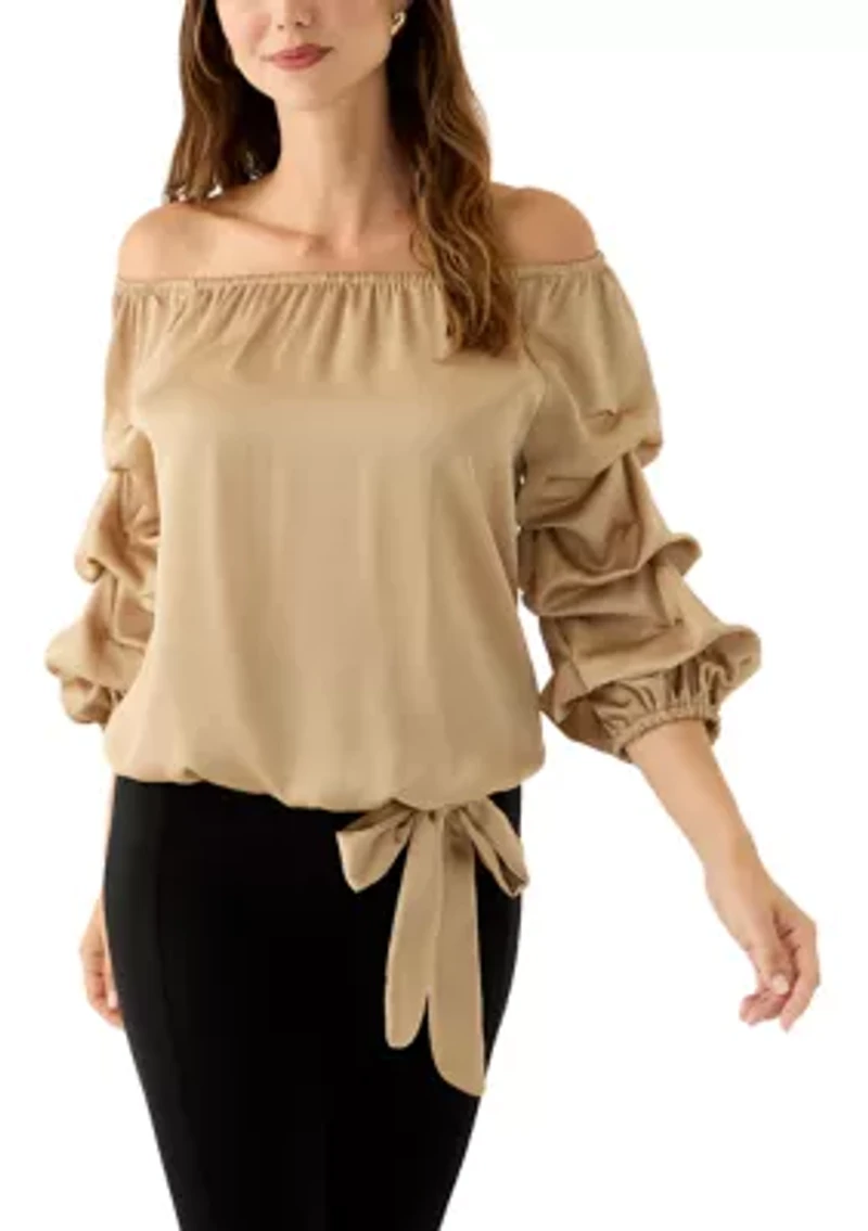 Women's Off the Shoulder Cha Sleeve Blouse
