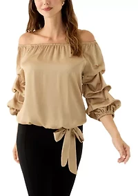 Women's Off the Shoulder Cha Sleeve Blouse