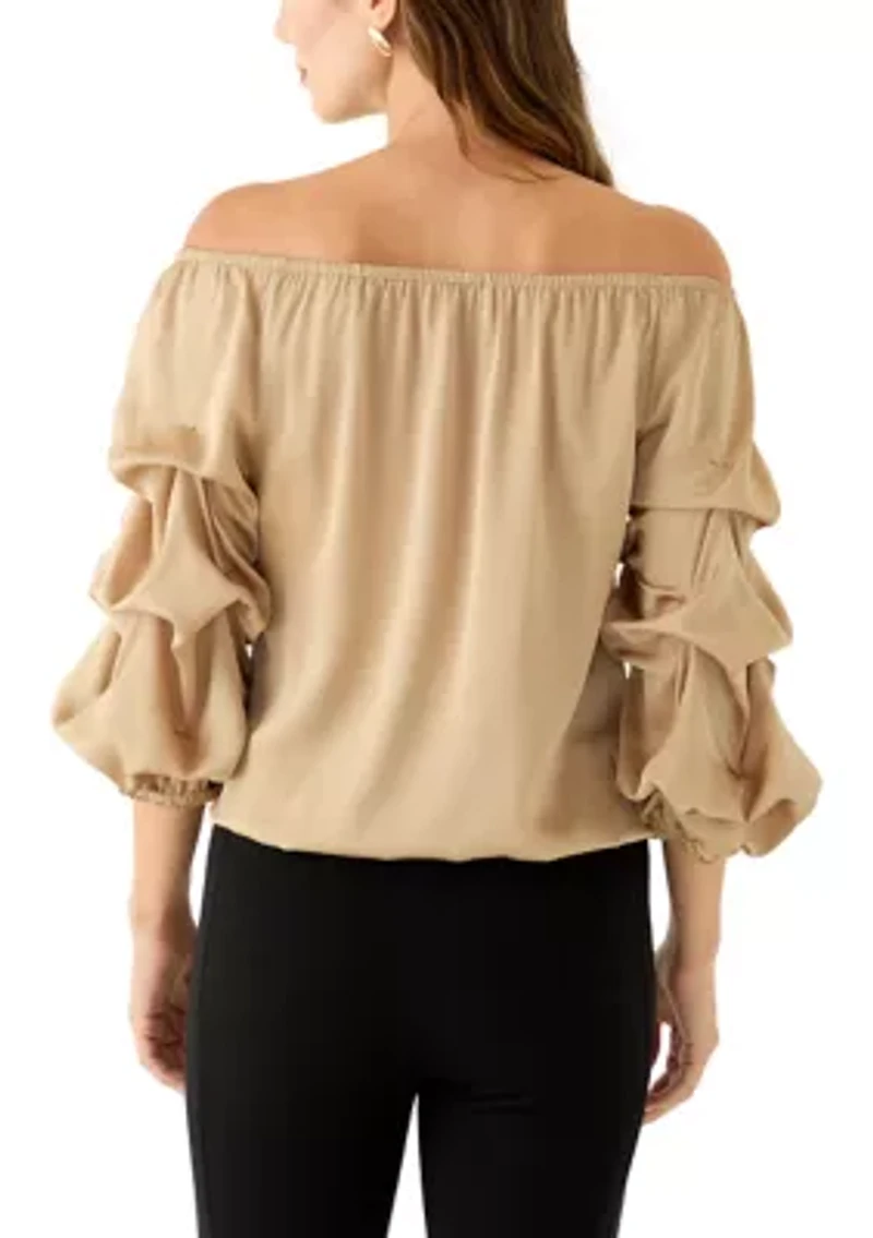 Women's Off the Shoulder Cha Sleeve Blouse