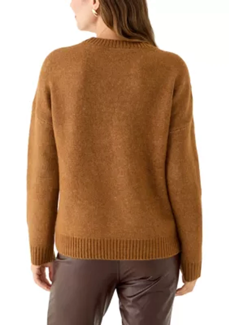 Women's Long Sleeve All Over Horse Sweater