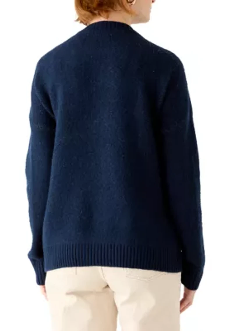 Women's Long Sleeve All Over Horse Sweater