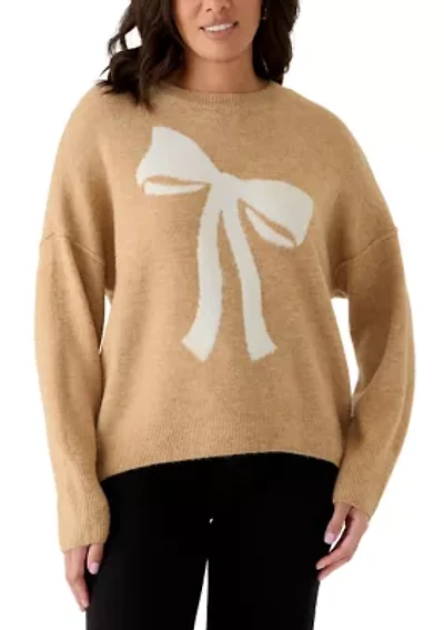 Women's Long Sleeve Bow Sweater