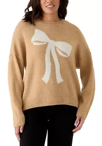 Women's Long Sleeve Bow Sweater